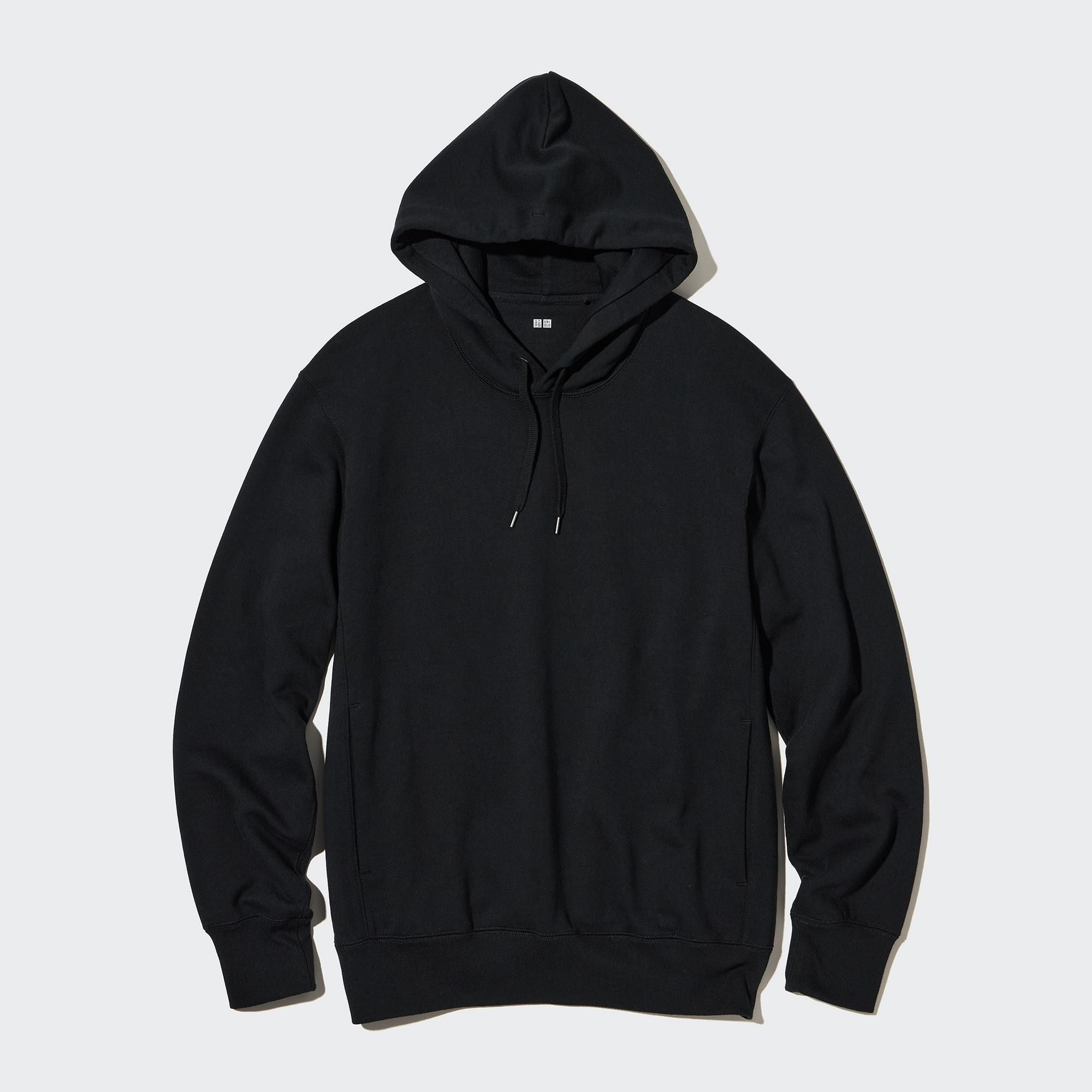 Black Uniqlo Sweat Pullover Hoodie | LXATH-0837