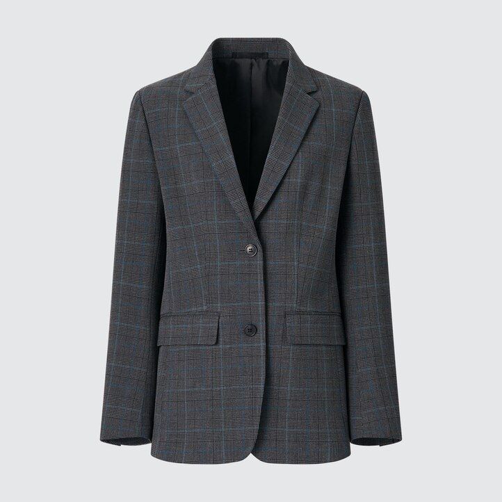 Black Uniqlo Tailored Jacket | MXWKJ-6901
