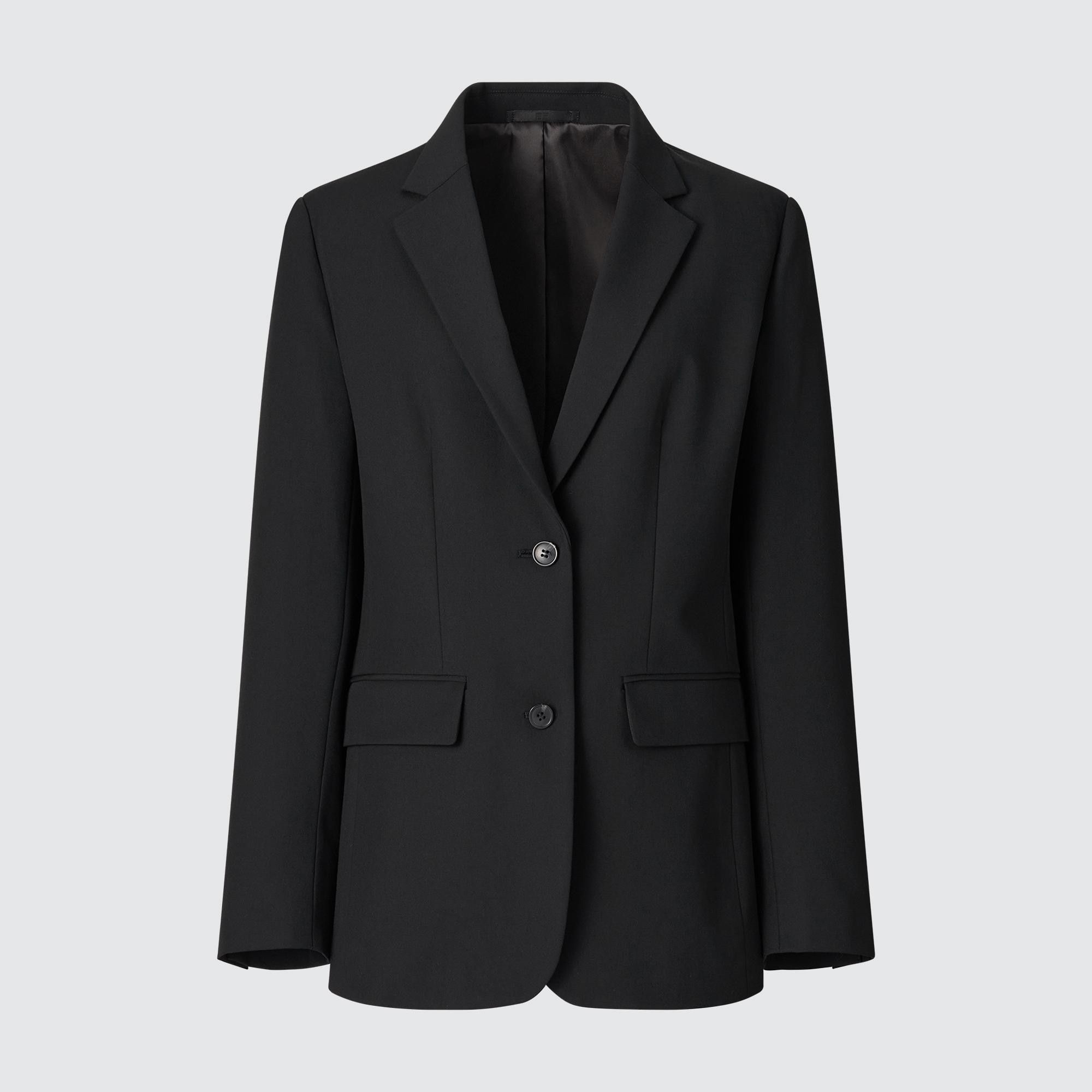 Black Uniqlo Tailored Jacket | MXWKJ-6901