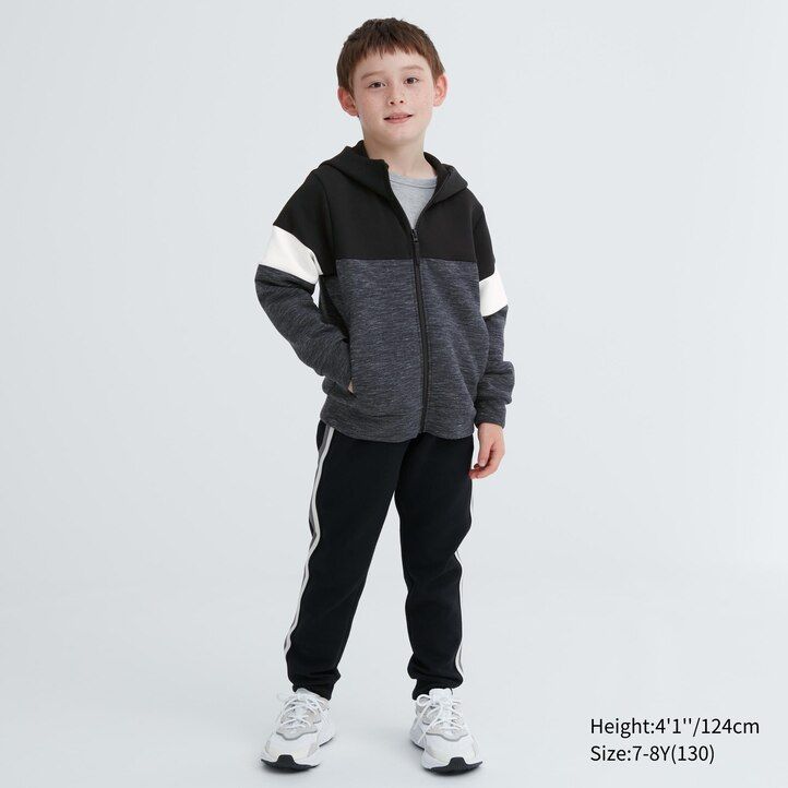 Black Uniqlo Ultra Stretch Dry Sweat Zipped Hoodie | BWCYH-5804