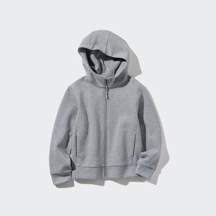 Black Uniqlo Ultra Stretch Dry Sweat Zipped Hoodie | YLZMQ-5412