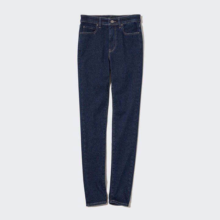 Black Uniqlo Ultra Stretch High Rise Skinny Fit Jeans | ANIGK-6214