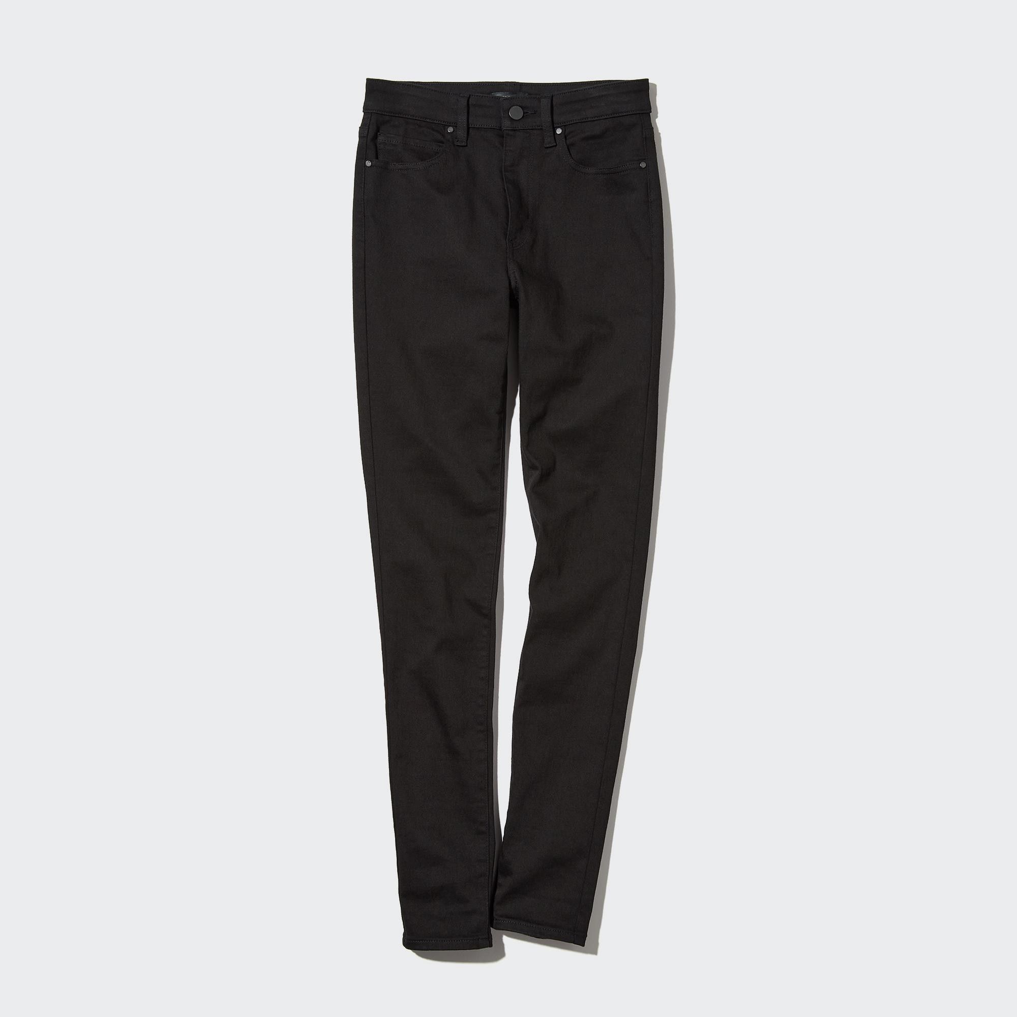 Black Uniqlo Ultra Stretch High Rise Skinny Fit Jeans | ANIGK-6214