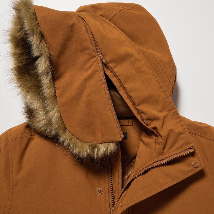 Black Uniqlo Ultra Warm Hybrid Down Coat | KCUBT-9810