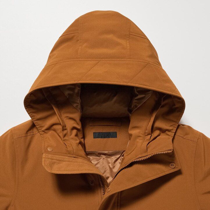 Black Uniqlo Ultra Warm Hybrid Down Coat | KCUBT-9810