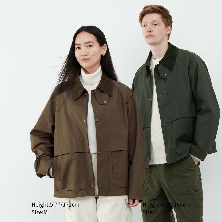 Black Uniqlo Utility Short Blouson Jacket | WAHVO-9417