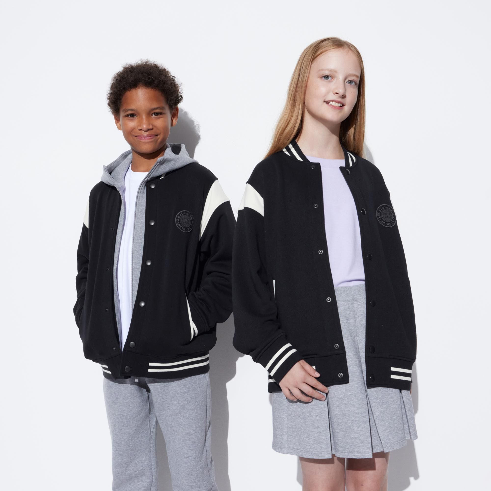 Black Uniqlo Varsity Jacket | WPSXG-1452