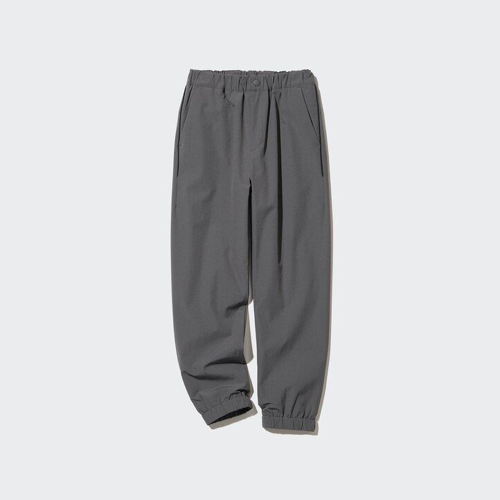 Black Uniqlo Warm Stretch Lined Joggers | KSEVW-4269