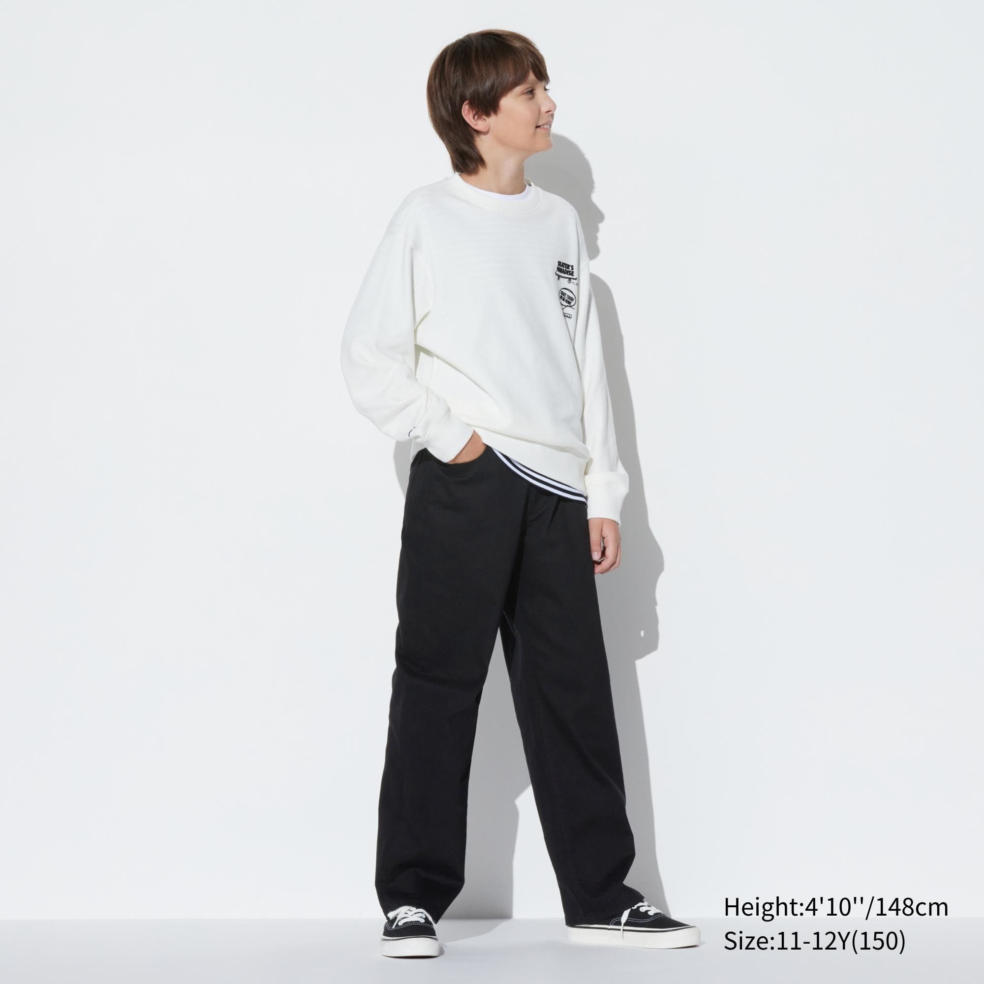 Black Uniqlo Wide Leg Jeans | UHEFC-3684