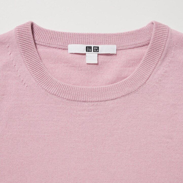 Blue Uniqlo 100pct Extra Fine Merino Crew Neck Jumper | XYDOT-8917