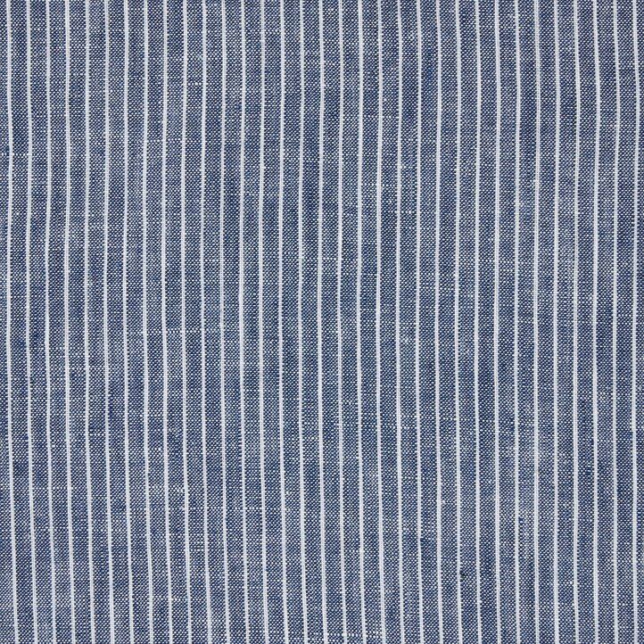 Blue Uniqlo 100pct Premium Linen Striped Regular FiT-Shirt Grandad Collar | GHFYK-0189