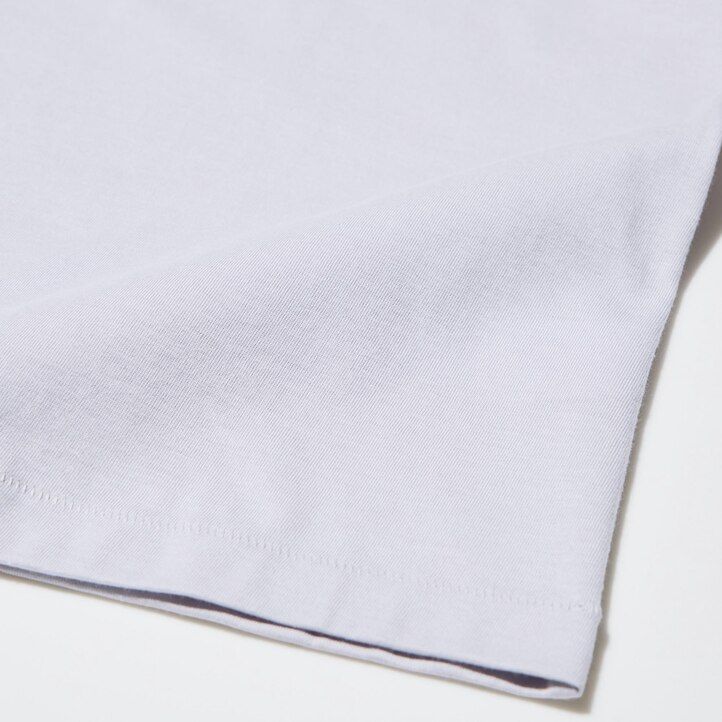 Blue Uniqlo 100pct Supima Cotton V Neck Short Sleeved T-Shirt | HGOTD-3807