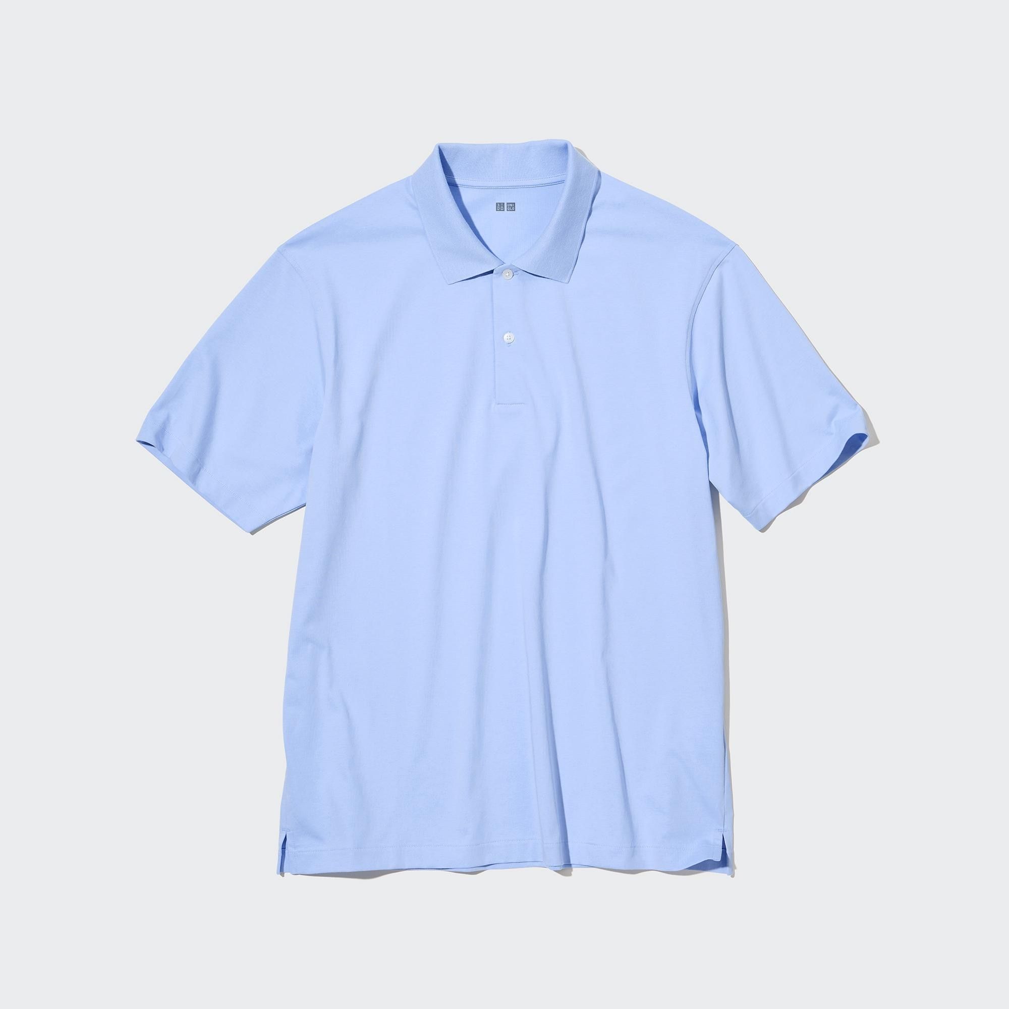 Blue Uniqlo Airism Polo Shirt | HIOTS-7501