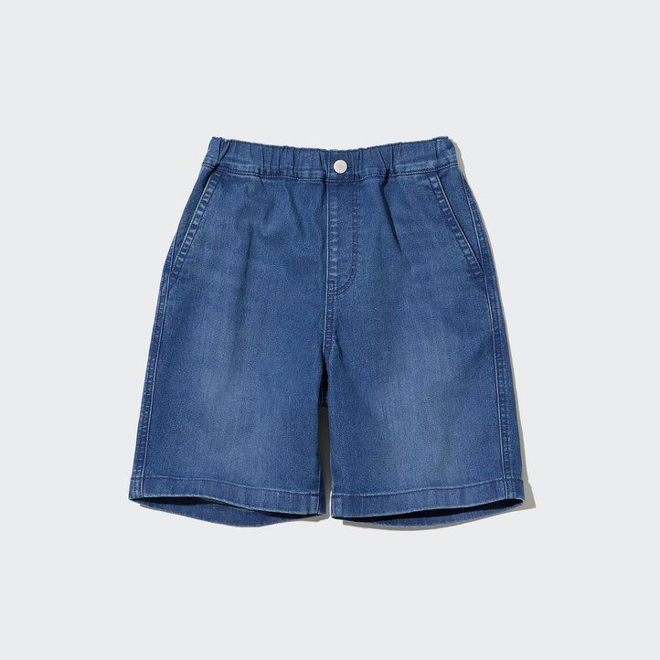 Blue Uniqlo Denim Easy Shorts | CIZKB-1524