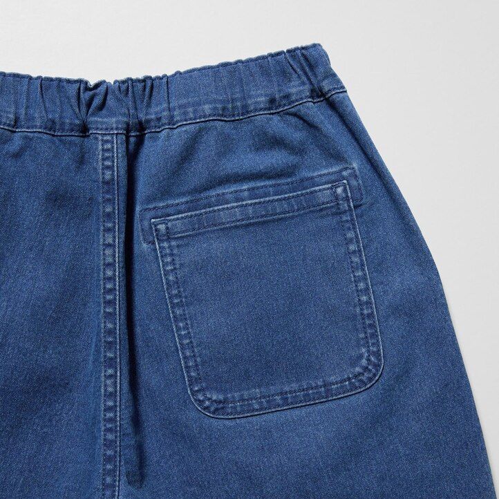 Blue Uniqlo Denim Easy Shorts | CIZKB-1524