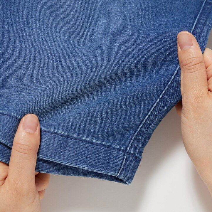 Blue Uniqlo Denim Easy Shorts | CIZKB-1524