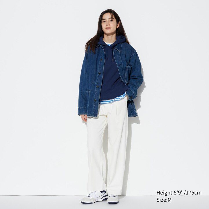 Blue Uniqlo Denim Utility Jacket | QNRIY-7185