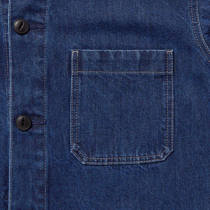 Blue Uniqlo Denim Utility Jacket | QNRIY-7185