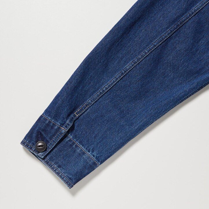 Blue Uniqlo Denim Utility Jacket | QNRIY-7185
