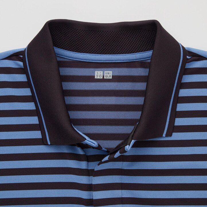 Blue Uniqlo Dry Ex Polo Shirt Adam Scott | TOIKN-2190