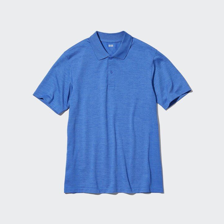 Blue Uniqlo Dry Ex Polo Shirt | JYFNX-5693
