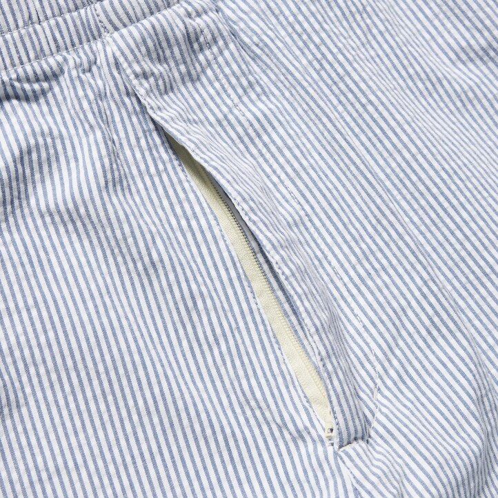 Blue Uniqlo Dry Stretch Seersucker Easy Shorts | JXCMZ-6154