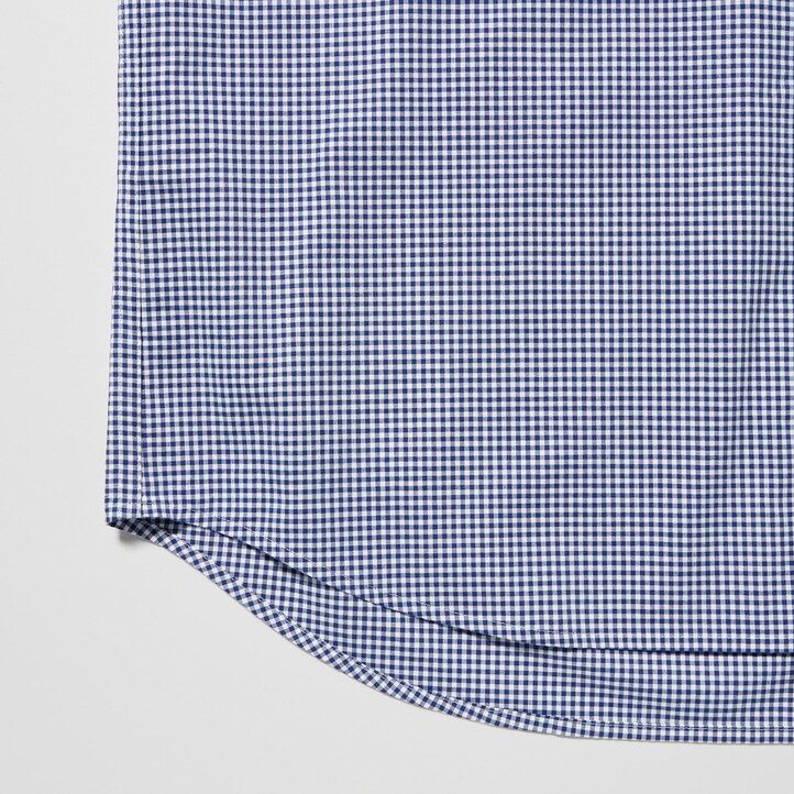 Blue Uniqlo Extra Fine Cotton Broadcloth Long Sleeve Shirt | BHYST-4786