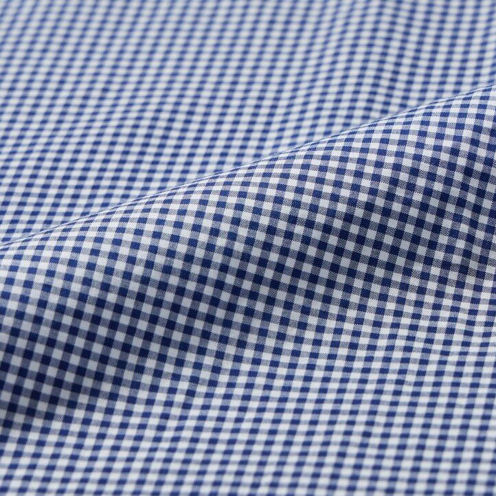 Blue Uniqlo Extra Fine Cotton Broadcloth Regular Fit Checked Shirt Button Down Collar | ZMBYD-4627