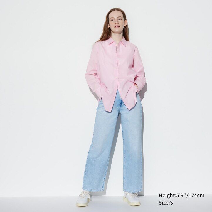 Blue Uniqlo Extra Fine Cotton Shirt | VITPY-3894