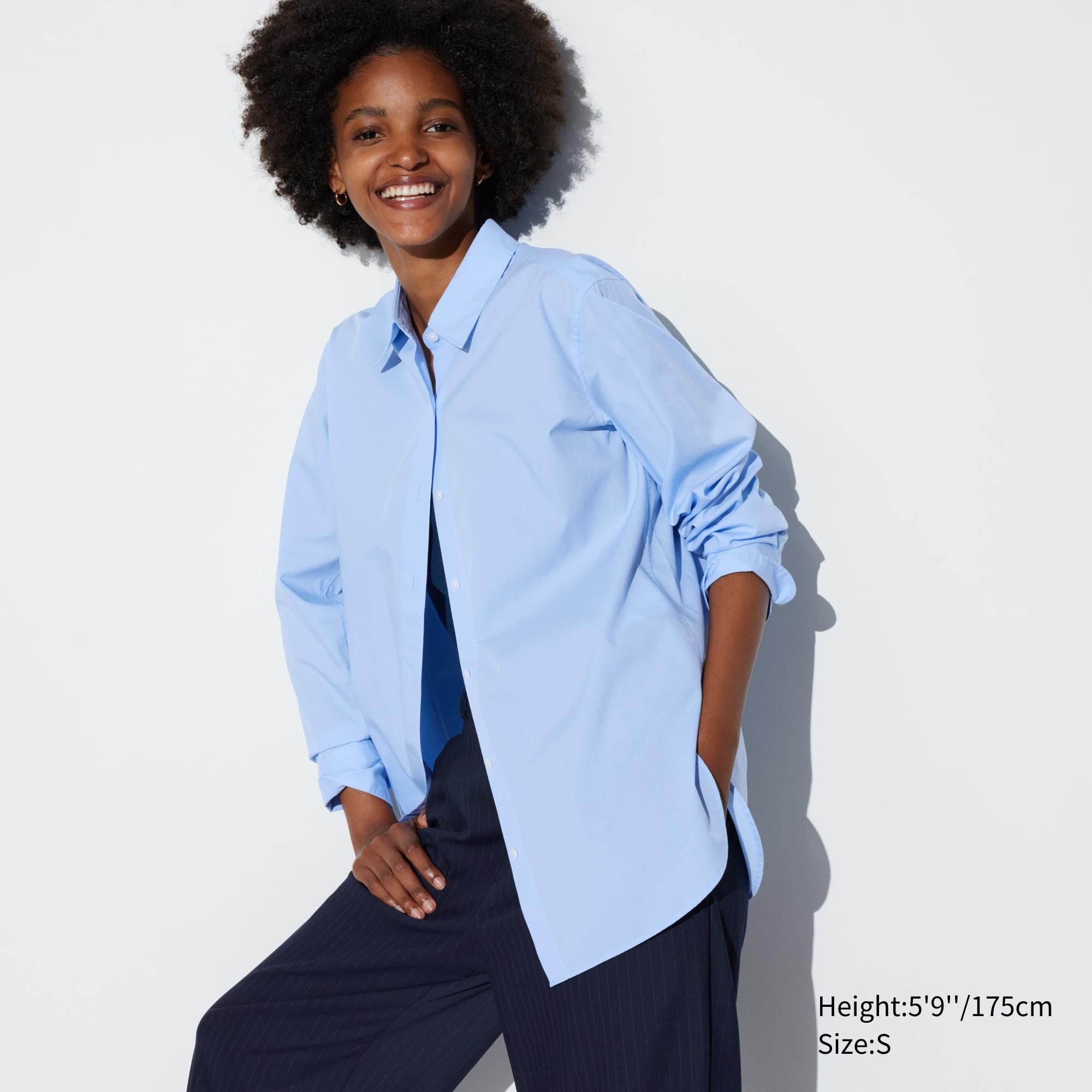 Blue Uniqlo Extra Fine Cotton Shirt | VITPY-3894
