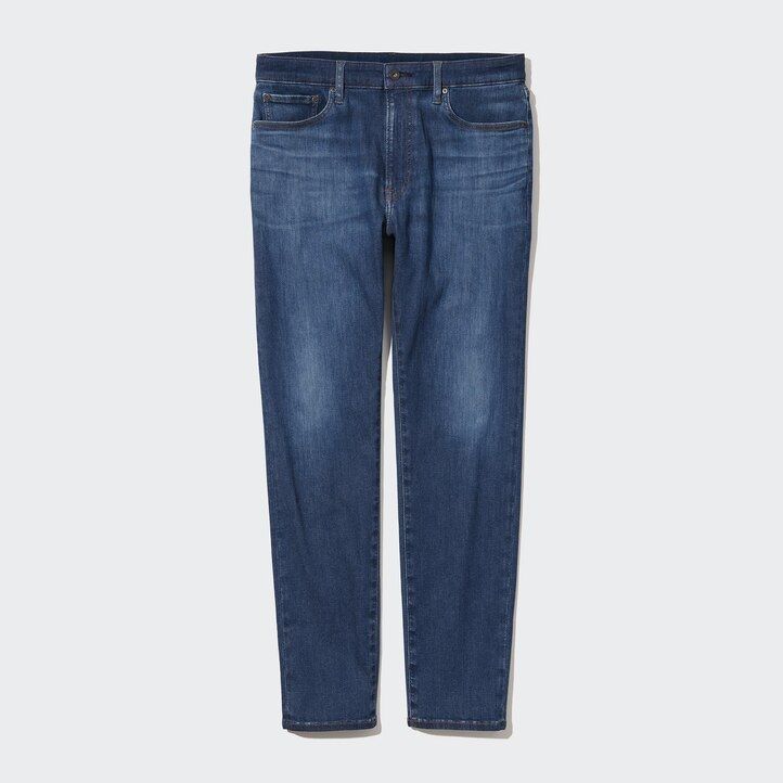 Blue Uniqlo Ezy Ultra Stretch Slim Fit Jeans | TCXBQ-6452