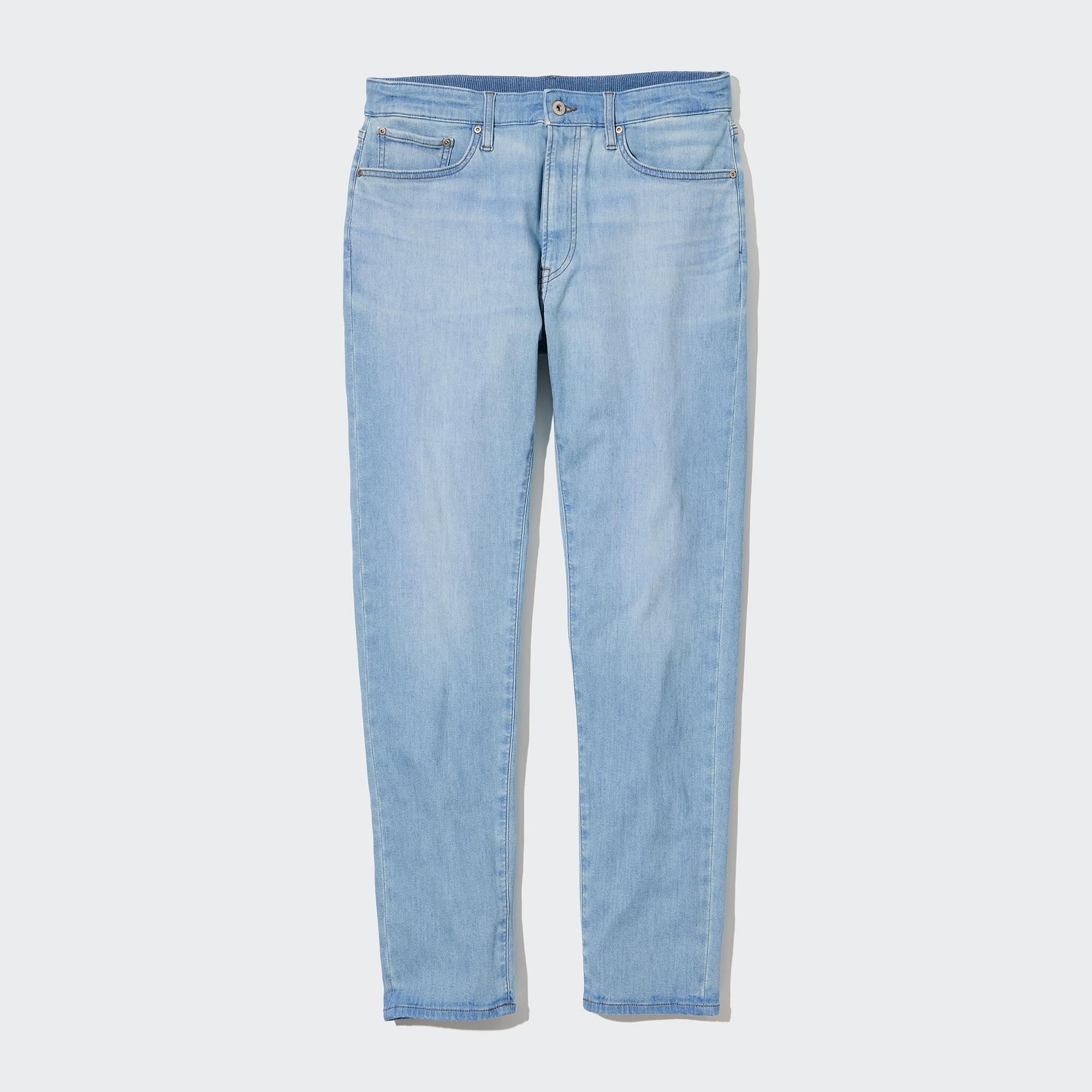 Blue Uniqlo Ezy Ultra Stretch Slim Fit Jeans | TCXBQ-6452