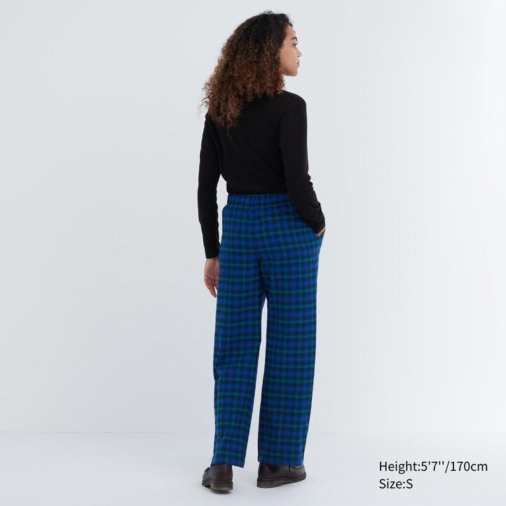 Blue Uniqlo Flannel Trousers | OFMHB-6048