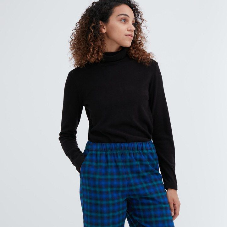 Blue Uniqlo Flannel Trousers | OFMHB-6048