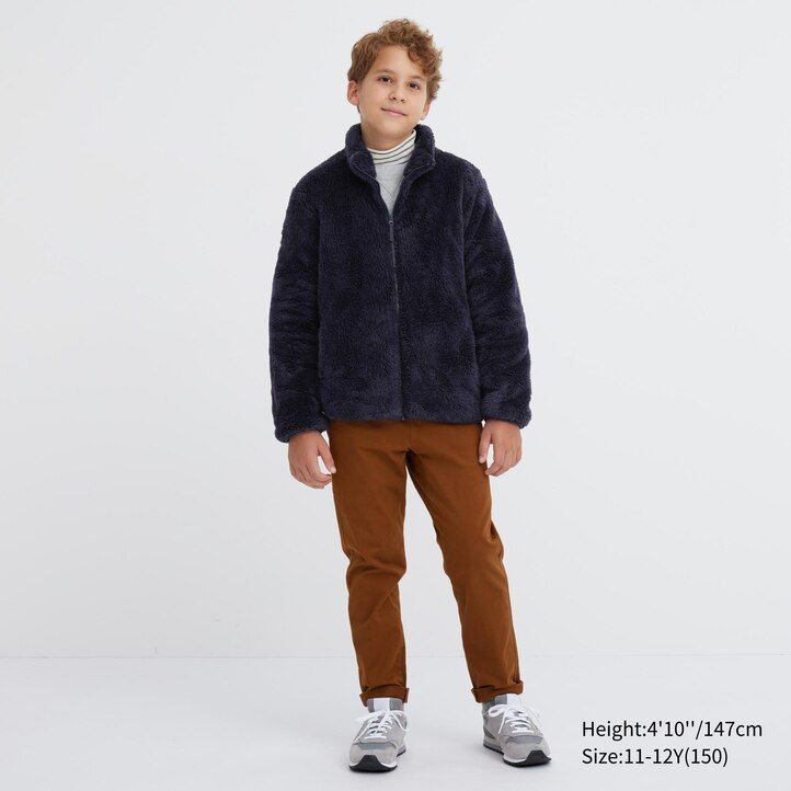 Blue Uniqlo Fluffy Fleece Zipped Jacket | PKVJL-5046