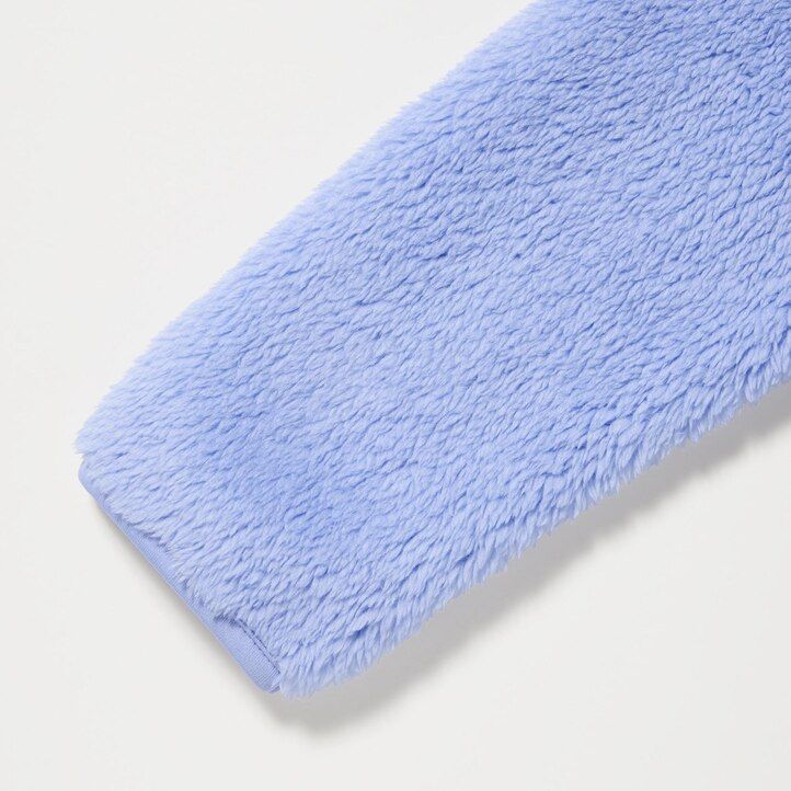 Blue Uniqlo Fluffy Fleece Zipped Jacket | PKVJL-5046
