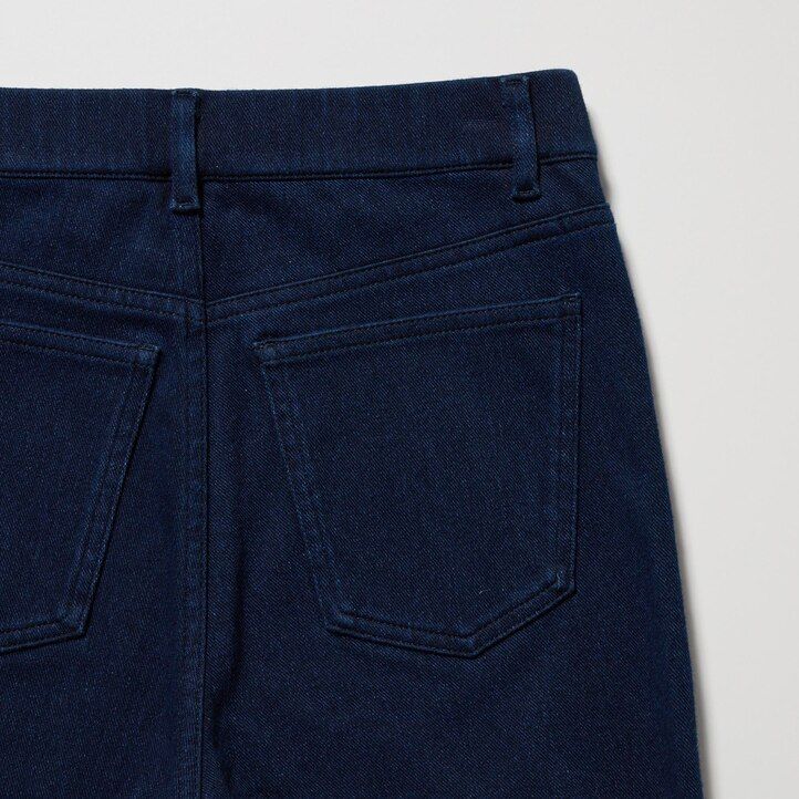 Blue Uniqlo Heattech Ultra Stretch Denim High Rise Leggings Trousers Long | RSJBK-4237