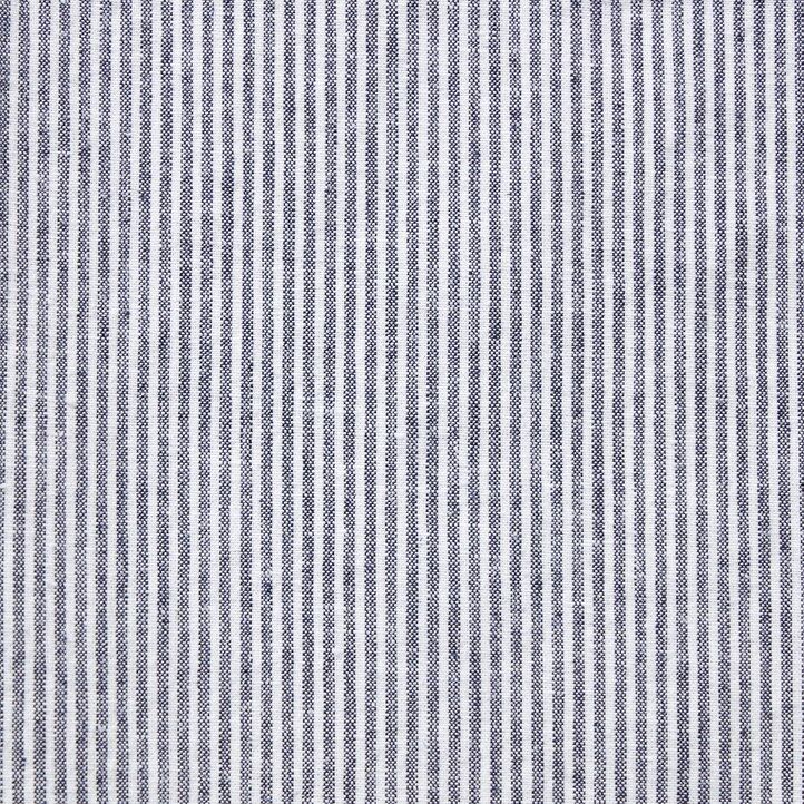 Blue Uniqlo Linen Cotton Blend Striped Tapered Trousers | UTFKC-0683