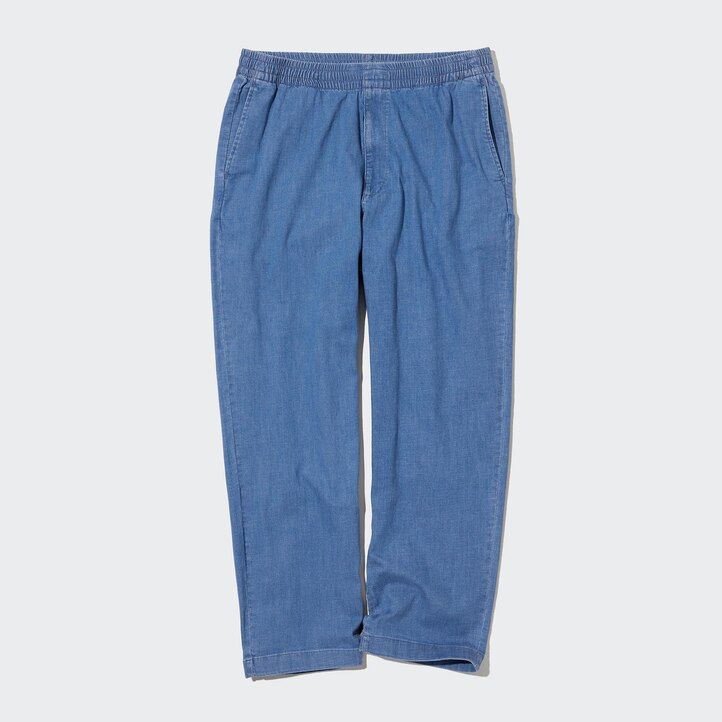 Blue Uniqlo Relaxed Fit Ankle Length Jeans | AOJLX-4965