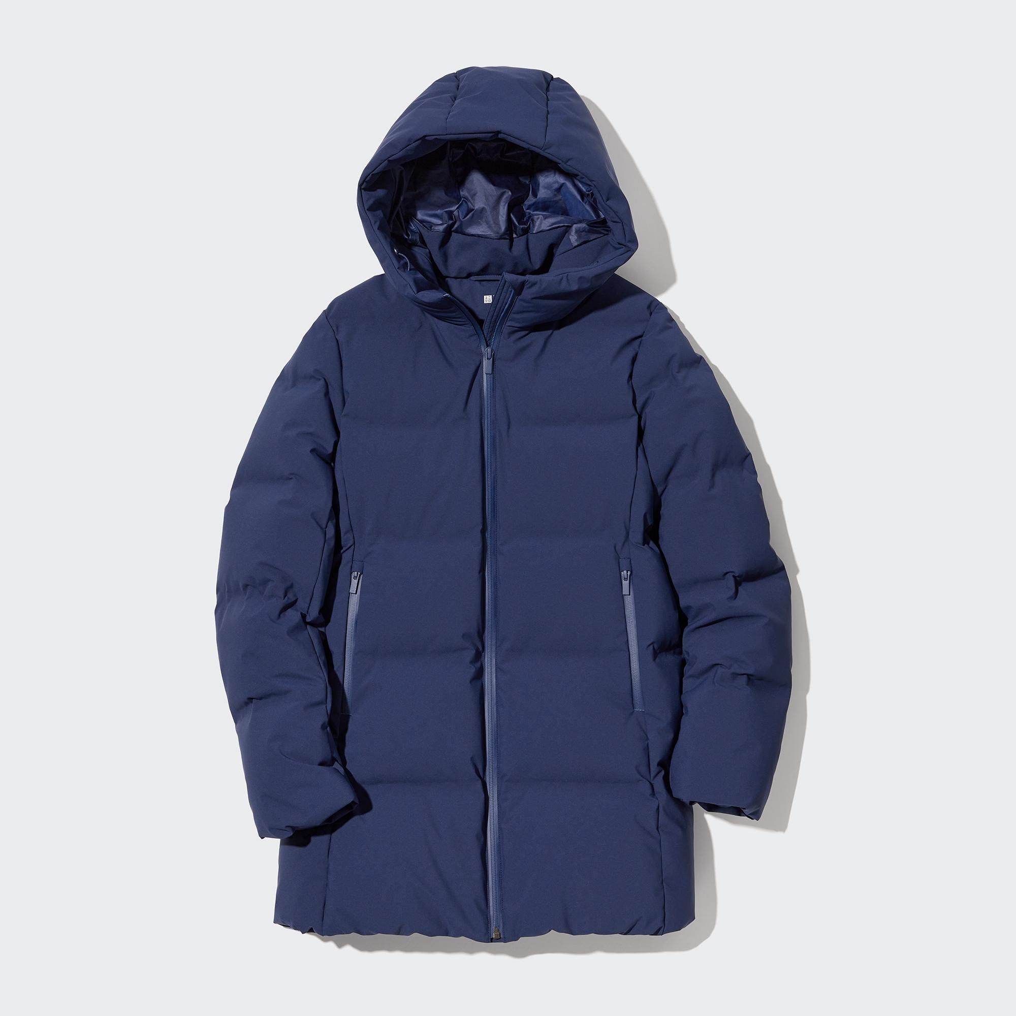 Blue Uniqlo Seamless Down Short Coat | ULDTO-2863