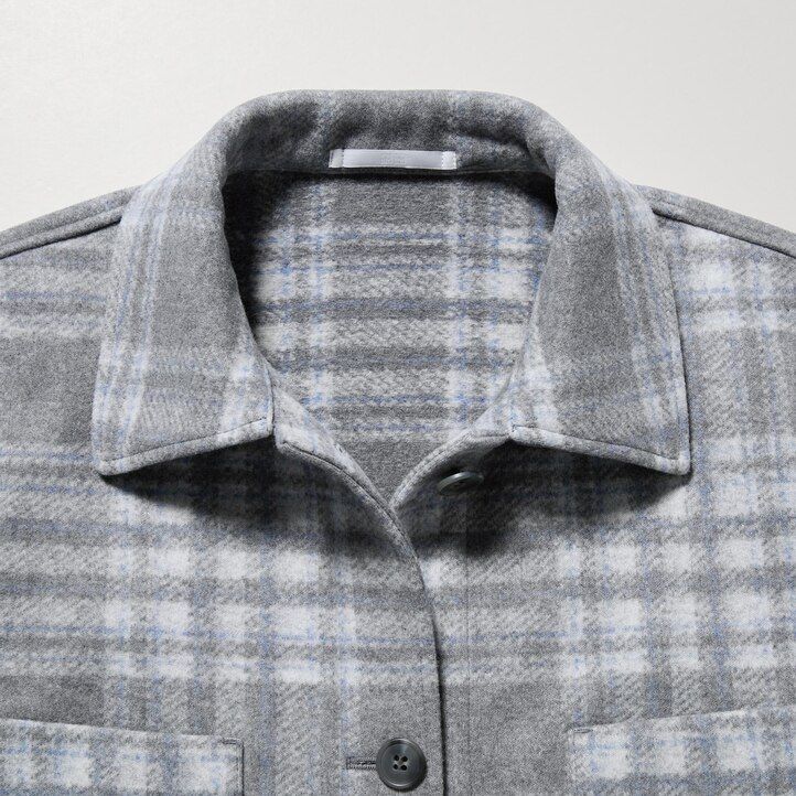 Blue Uniqlo Shirt Jacket | LCYRH-6594