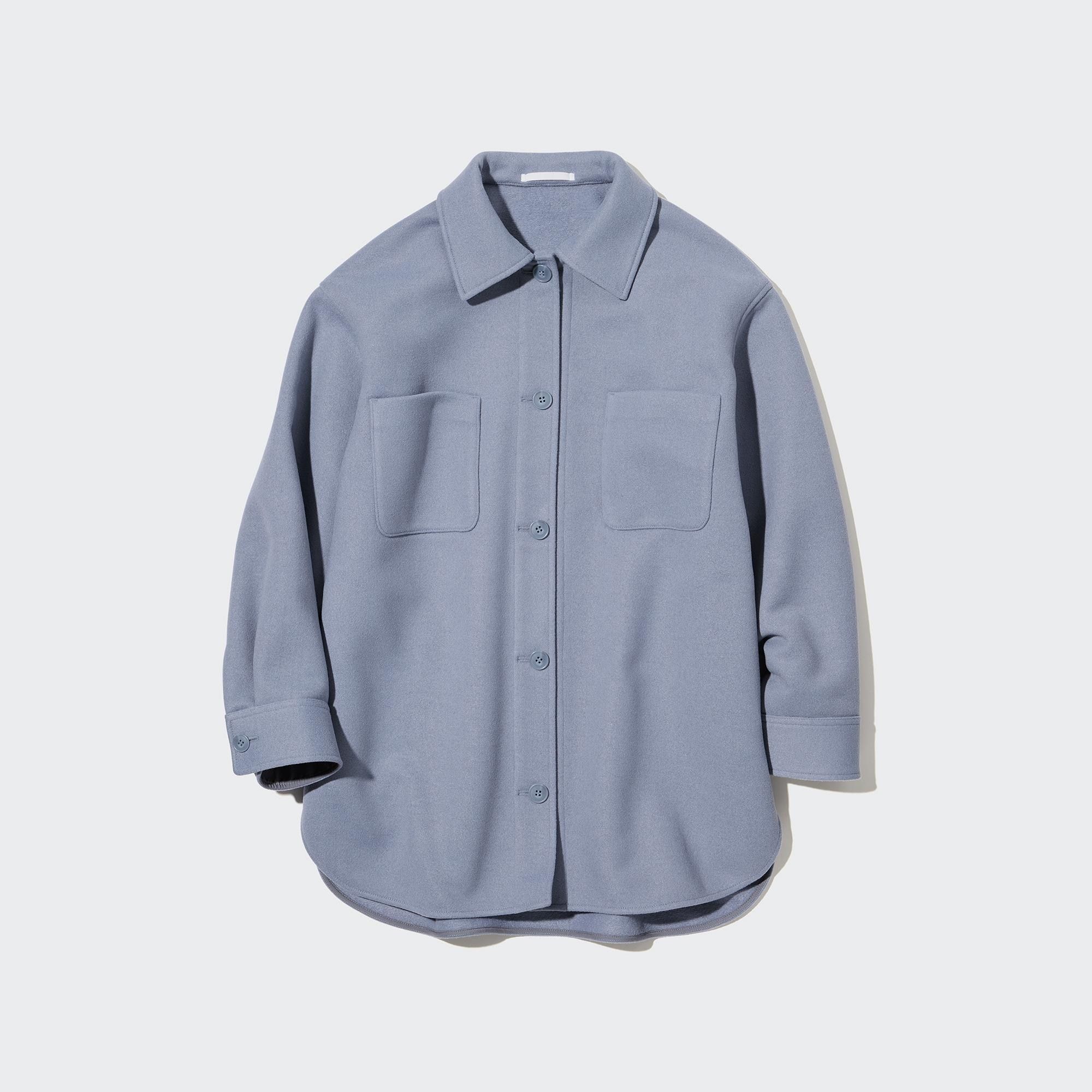 Blue Uniqlo Shirt Jacket | LCYRH-6594