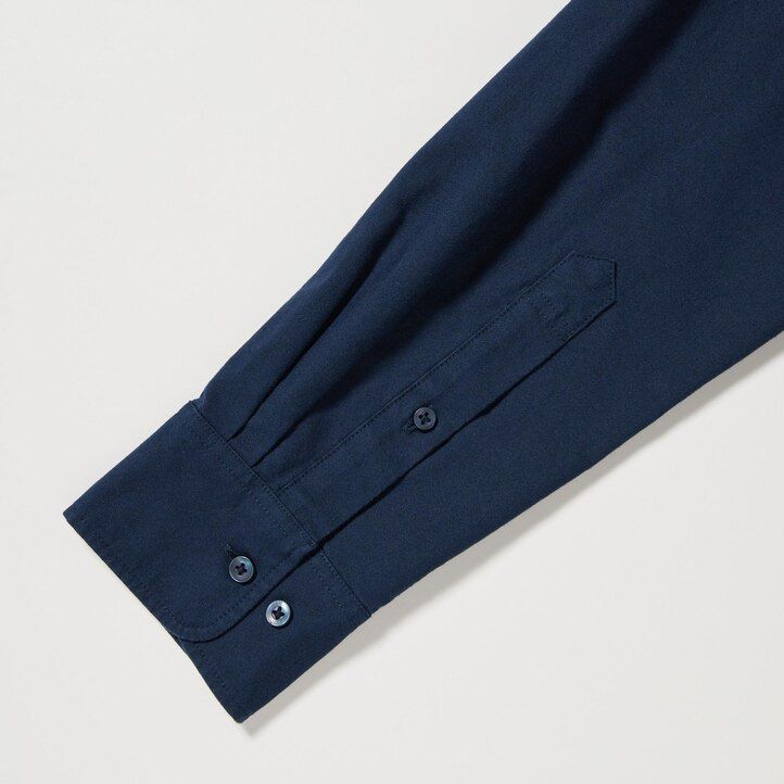 Blue Uniqlo Slim Fit Oxford Shirt Regular Collar | GQKFX-1365