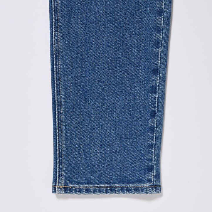 Blue Uniqlo Slim Fit Straight Leg Ankle Length Jeans | FMLYC-6739