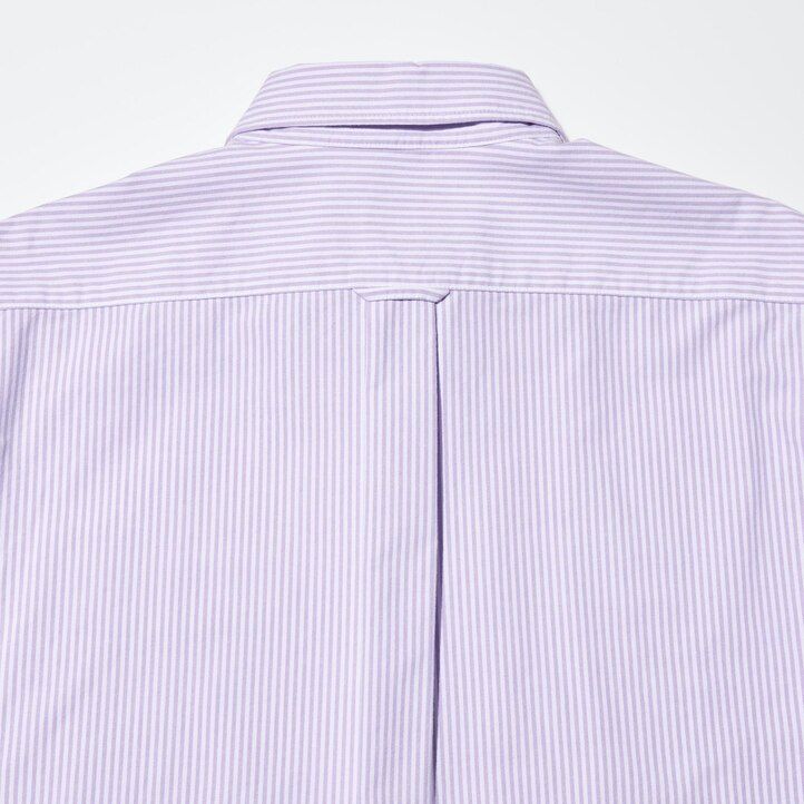 Blue Uniqlo Slim Fit Striped Oxford Shirt Regular Collar | KUHFL-0238