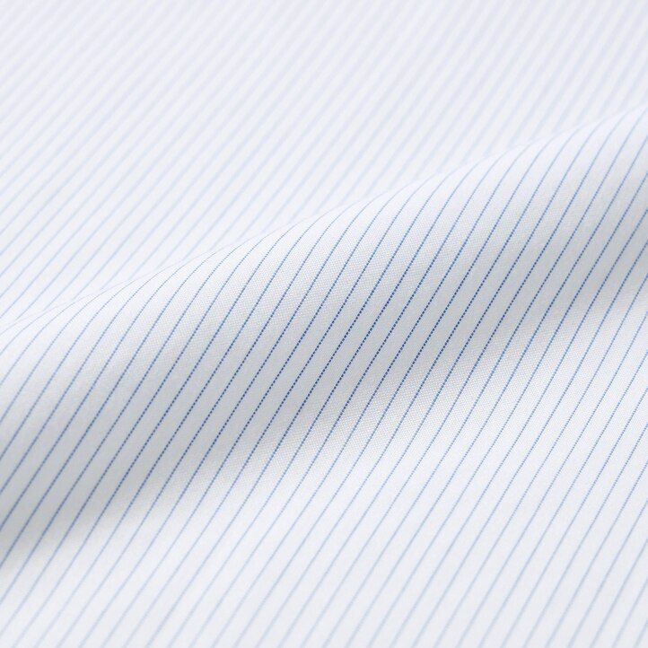 Blue Uniqlo Super Non Iron Regular Fit Striped Shirt Regular Collar | TQPHR-8396