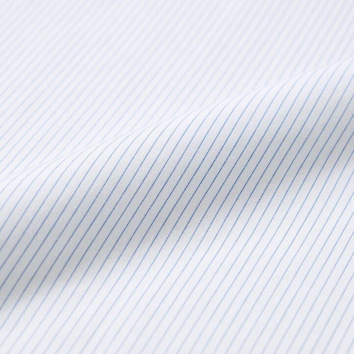 Blue Uniqlo Super Non Iron Slim Fit Striped Shirt Regular Collar | OJSKM-2354