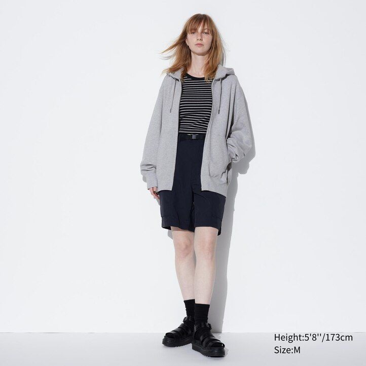Blue Uniqlo Sweat Zipped Hoodie | CPNLI-7203