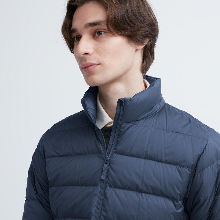 Blue Uniqlo Ultra Light Down 3d Cut Quilted Jacket | OHFZW-3217