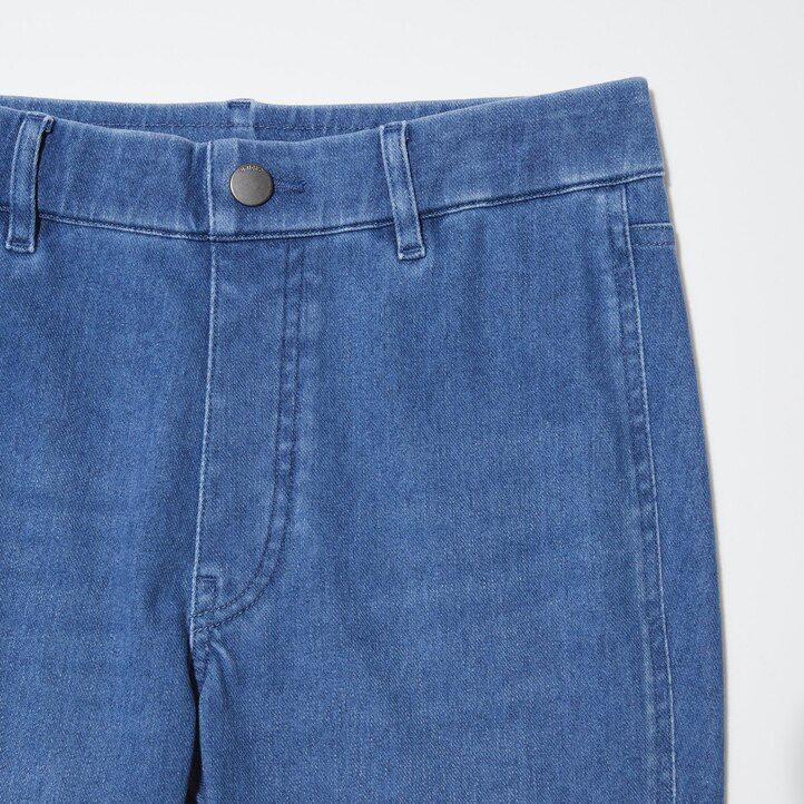 Blue Uniqlo Ultra Stretch Denim Leggings Long | GHCRL-1256